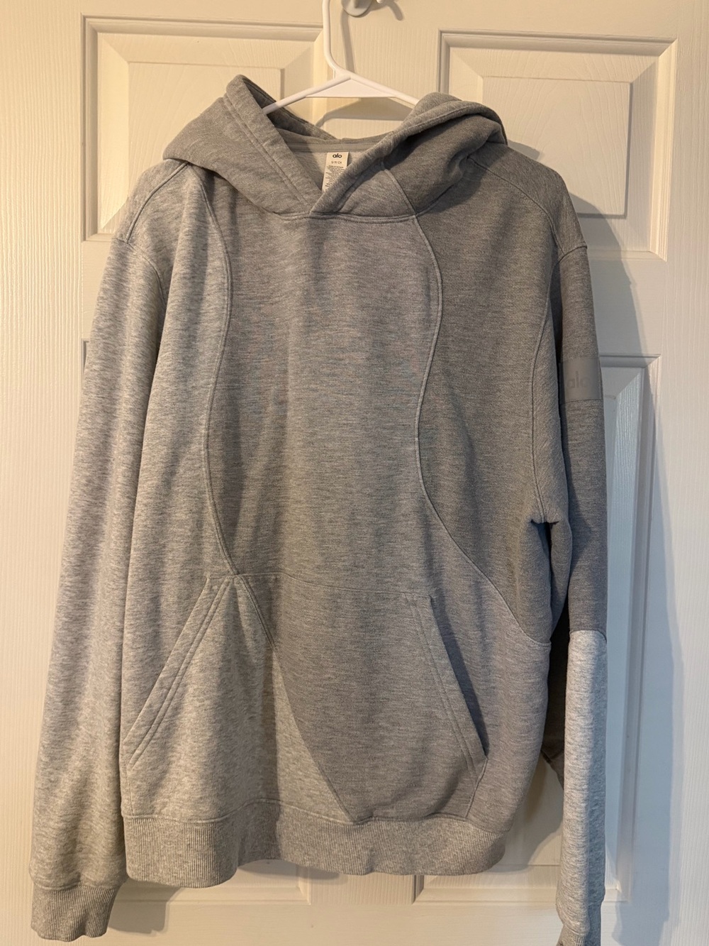 ALO Gray Color Wave Hoodie size S
